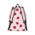 thumbnail image 3 of Daiia Strawberry Vintage Canvas Backpack for Men and Women ,Hiking Backpack,Travel Laptop Bag for School,Large Capacity Backpack, 3 of 8