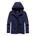 thumbnail image 4 of XZNGL Mens Four Seasons Jacket Outdoor Mountaineering Solid Color Jacket, 4 of 8
