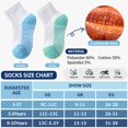 thumbnail image 6 of 12 Pairs Toddler Kids Cushion Socks Boys&Girls Athletic Basketball Sport Youth Crew Soft Breathable Socks For Outdoor, 6 of 6