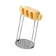 thumbnail image 4 of Machacador de patatas, prensador de patatas, utensilio de prensado manual, utensilio de cocina multiusos Amarillo, 4 of 9