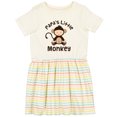 thumbnail image 3 of Inktastic Papas Little Monkey Boys Funny Girls Toddler Dress, 3 of 5