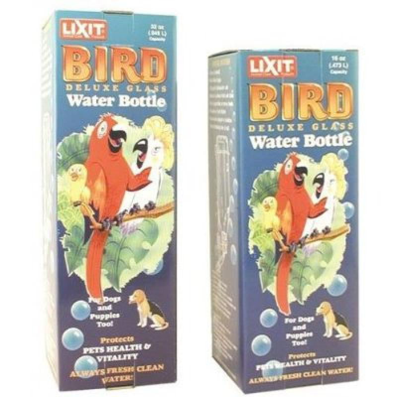 Lixit Corporation Heavy Duty Glass Replacement Bird and Small Animal Water Bottle