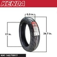 thumbnail image 3 of Kenda KM1 (KM001) 110/70R17 Front (54H) & 140/70R17 (66H) Rear Tires for Sport Touring Motorcycles, Radial with High-Speed Stability & Excellent Wet Grip w/ Keychain (110/70-17) (140/70-17) (2-Pack), 3 of 9