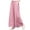 Pink, variant on Resivox Womens Cotton Linen Embroidered Double Layer Straight Leg Pants Casual High Waist Loose Fit Comfortable Pull On Trousers with Pockets Black 2XL