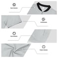 thumbnail image 7 of Full Zip T Shirts for Men Short Sleeve Summer Lightweight Cardigans with Pockets Casual Athletic Workout Shirts, M, 7 of 7