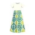 thumbnail image 5 of Robe Décontractée pour Filles, Manches Courtes Col Rond avec Poches, Polyester Léger, Style Jupe Longue, pour le Quotidien et les Fêtes d'Anniversaire, 5 of 5