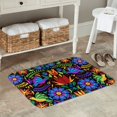 thumbnail image 6 of Non Slip Door Mat, Colorful Floral Fast Drying Bath Tub Mats, Absorbent Bathroom Rugs Entrance Welcome Mat, Bath MatS for Tub, Floor, Home, Kitchen, Hotel,16x24in, 6 of 7