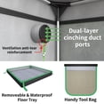 thumbnail image 5 of 48"x78"x96" Grow Tent, 600D Mylar Hydroponic Growing Tents for Plants Inside Reflective Grow Tent Growing Room Hydroponic System, 5 of 6