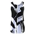 thumbnail image 7 of gakvbuo Plus Size Summer Tops For Women Tops Dressy Casual Women Printing Round-Neck Sleeveless Block Shirts Tunic Tee TopsWorkout Tops For Women, 7 of 7