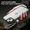 thumbnail image 4 of for iPhone 15 Plus Clear Case, [Anti-Yellowing] [Military-Grade Drop Protection] Transparent Slim Lightweight Anti-Scratch Phone Case for iPhone 15 Plus Shockproof Bumper Cover, Black, 4 of 7
