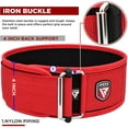 thumbnail image 2 of RDX Weight Lifting Belt 4 Adjustable Back Lumbar Support Bodybuilding, Powerlifting Functional Strength Training Core Exercise Fitness Workout Squats Deadlifts, Home Gym Equipment, 2 of 8