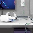 thumbnail image 3 of Link Cable 5m for Meta Quest 3, Quest 2/Pro Accessories, 3 in-1 Charging While Playing All Day, with USB C Sufficient Power for VR Headset, 3 of 7