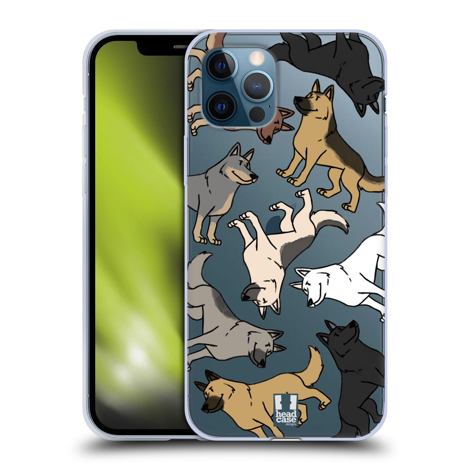 Head Case Designs Dog Breed Patterns German Shepherd Soft Gel Case  Compatible with Apple iPhone 12 / iPhone 12 Pro - Walmart.com