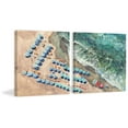thumbnail image 2 of Marmont Hill Blue Beach Umbrellas II Diptych, 2 of 7