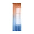 thumbnail image 2 of Gradient Sheer Curtains 96 x 52 Inch Semi Transparent Window Drapes Light Filtering Curtains for Living Room Bedroom Patio Modern Home Decor Machine Washable Curtains for Farmhouse Vintage Decor, 2 of 7