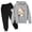 Dark Gray, variant on Kcolen Outfits for Girls 10-12 Cute Trendy Fashion Athletic Pullover Sweatshirts and Jogger Sweatpants Fall Winter 2pcs Outfits for Kids Girls