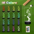 thumbnail image 4 of Lámpara LED 3D CoolGift Mart de béisbol con control remoto, 4 of 7