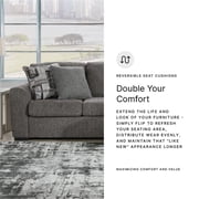 Signature Design by Ashley Gardiner Pewter Sofa Chaise