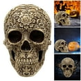 8.1’’ Human Head Skeleton Figurine Unique Collectible For Home Display