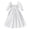 White, variant on Bmisegm Toddler Dresses Girls Chiffon Ruffle Square Neck Short Sleeve Solid A Line Girls Summer Dress
