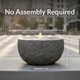 thumbnail image 6 of Sunnydaze Round Bowl Gray Outdoor Bubble Fountain, LED Light, 6 of 14