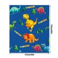 ZAROYEAX Teenagers and Children Dinosaur Blanket Dinosaur Blanket