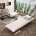 thumbnail image 1 of Convertible Folding Sofa Bed - 3-Position Backrest, White, 1 of 8
