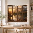 thumbnail image 5 of Sunset Over Mountain Lake with Cabin in Wilderness, Serene Digital Art for Nature Lovers, Scenic Landscape Artwork, Thanksgiving Gift, Tapestry Wall Hanging for Living Room and Bedroom, 5 of 7