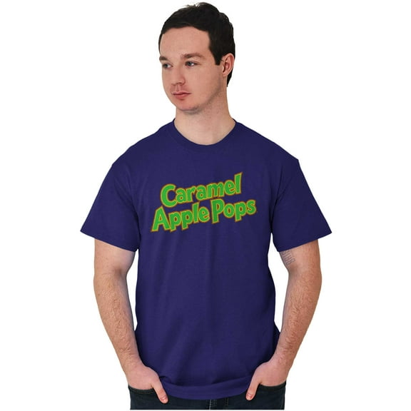 Caramel Apple Pops Candy Logo Men's Graphic T Shirt Tees Brisco Brands L