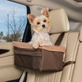 thumbnail image 6 of PetSafe Happy Ride Booster Seat for Dogs Up to 12 lb, Cozy and Adjustable, Brown, 6 of 7