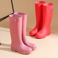 thumbnail image 4 of YUEHUA Womens Rain Boots Outdoor Casual Shoes for Women Hiking Camping Walking Comfortable Lightweight Low Heel Waterproof Anti-Slip Garden Boots, 4 of 7