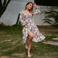thumbnail image 3 of IWEMEK Midi Dresses for Women Elegant Bohemian Cocktail Party Dress Workout Loose Casual Spring Dressy Comfy A Line Sundress, 3 of 6