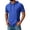 Blue, variant on Men's Hooded Short Sleeve Top Quick Dry Casual Sports Athletic Shirt with Pocket Lightweight Breathable Performance Summer Workout Tee