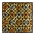 thumbnail image 2 of Skid-Resistant Carpet Indoor Area Rug Floor Mat – Kaleidoscope Bloom – Autumn Brown – 3 Feet X 5 Feet, 2 of 6