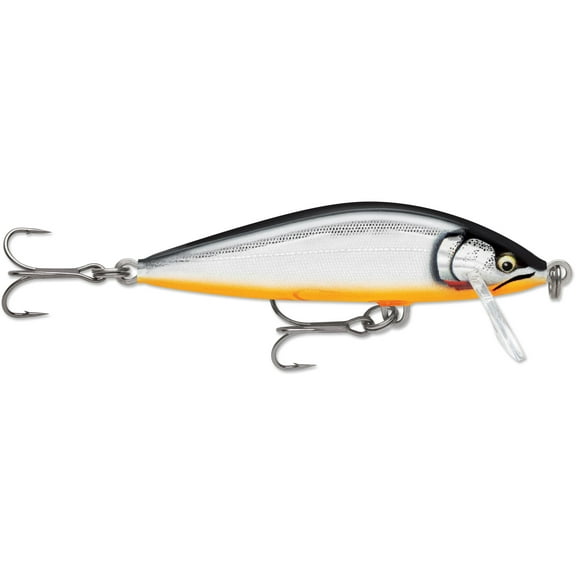 Rapala CDE75GDSS Countdown Elite 77 3In 3/8Oz Gilded Silv Shad Lure