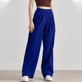 thumbnail image 5 of Laqbezok Women's Quick-Dry Straight Leg Pants, High Elastic Waist Casual Sports Trousers, Basic Active Slacks for Gym Workout Travel, 5 of 6