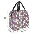 thumbnail image 2 of Yiaed Rose Flowers Print Insulated Lunch Bag Reusable Cute Tote Lunch Box, Leakproof Cooler Lunch Bags for Work Office Travel School Picnic, 2 of 5