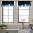 thumbnail image 3 of LALILO Kitchen Curtain Valance Winter Night Night Rod Pocket Window Curtain 52"x 18" Set of 2, 3 of 7