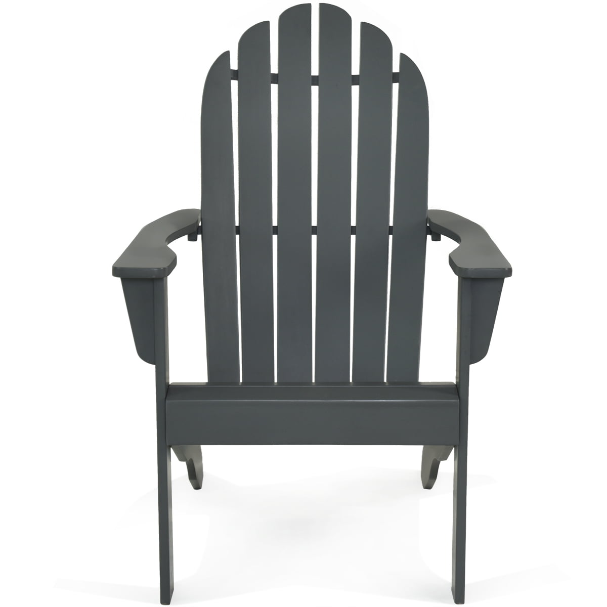 Topbuy Outdoor Adirondack Chair Patio Solid Acacia wood Gray