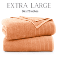 thumbnail image 6 of Casa Platino Bath Sheet 2 Pack - Luxuriously Soft Quick Dry Bath Sheet Towels, Ideal for Cozy Home Use - Pearls Fuzz, 6 of 7