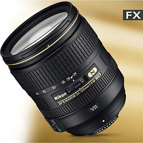 Nikon AF-S NIKKOR 24-120mm f/4G ED VR Zoom Lens - Versatile, High