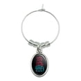 thumbnail image 1 of IT: Chapter 2 Come Home Wine Glass Oval Charm Drink Marker, 1 of 5
