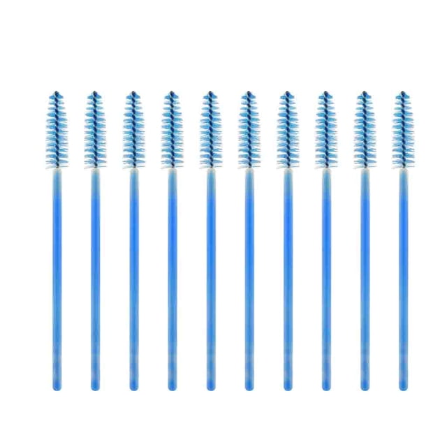 50Pcs Crystal Disposable Eyelash Brush Make Up Gloss Wands Applicator Tool