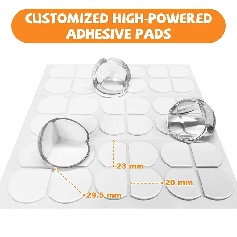 Heldig 12 Pack L-Shaped Clear Corner Protector High Resistant Adhesive Baby  Proofing Sharp Table Corner Protector Baby Safety Impact Absorbent