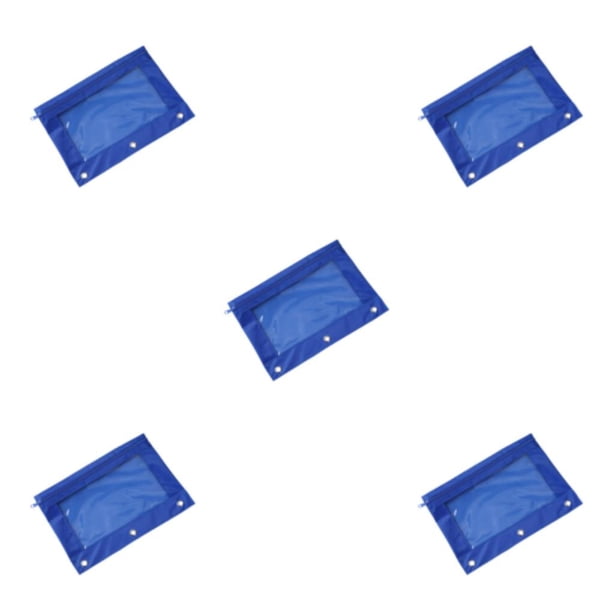 Bearachild Estuche para documentos elegante y portátil para oficina y escuela Artículos fáciles de organizar Estuche con cremallera Azul Type2 NO2