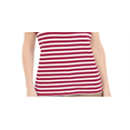 thumbnail image 3 of Karen Scott Women's Striped Anchor Top Red Size Large, 3 of 3
