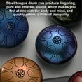 thumbnail image 4 of 5 Inch Steel Tongue Drum 8 Notes Handpan Drum with Drum Mallet Finger Picks Percussion for Meditation Yoga, 4 of 7