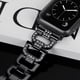 thumbnail image 3 of Worryfree Gadgets Metal Bands Compatible with Apple Watch Band 38mm 40mm 41mm, 42mm 44mm 45mm Wristband Adjustable iWatch Strap Series 8 7 6 5 4 3 2 1 SE for Women Girls Black, 3 of 5
