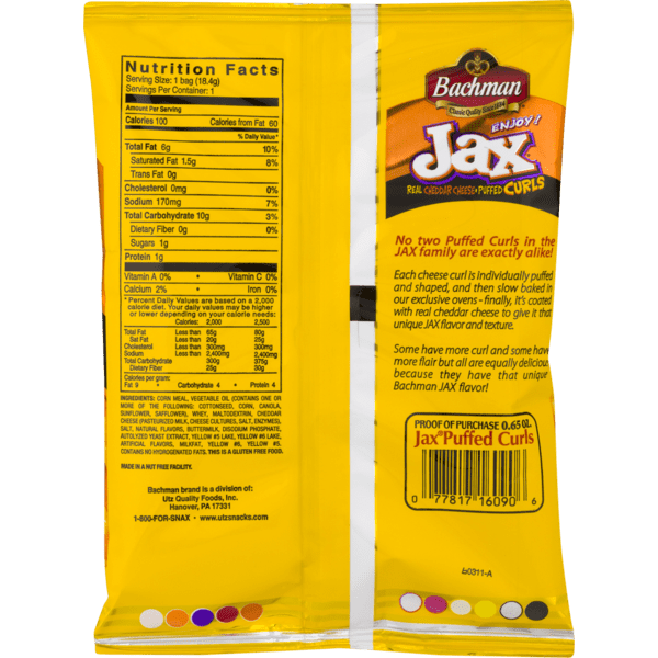 Jax Cheese Curls Nutrition Facts Nutrition Ftempo