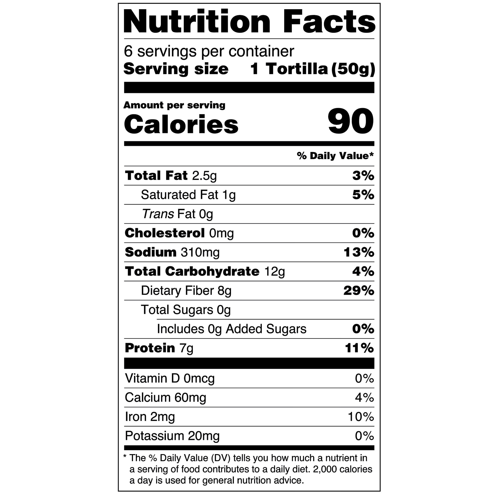 Olé Mexican Foods Xtreme Wellness Protein Plus Soft Taco Tortillas, 10.5 oz, 6 Count